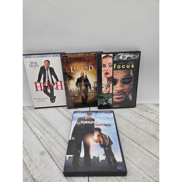 Will Smith Classics DVD 4 Movie Collection- Pursuit of Happiness | Hitch & more - Picture 1 of 2